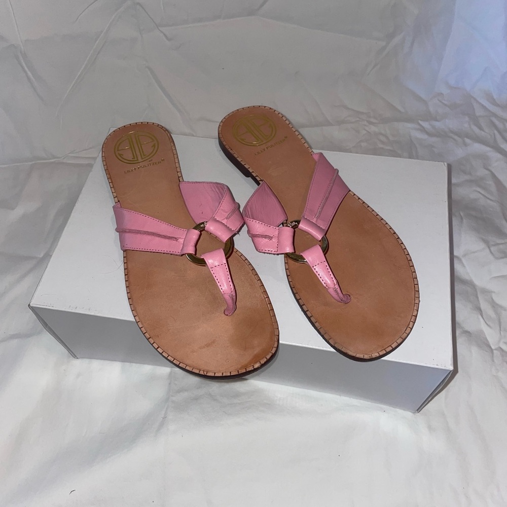 Lily Pulitzer Pink Strap Sandals